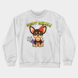 Party Animal - small dog Crewneck Sweatshirt